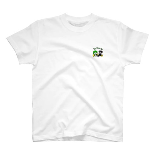 おちつきAI「家族 vs AI」淡色Tシャツの胸元プリント